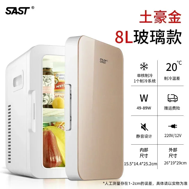 Car Mini Refrigerator Portable Small Fridge for Dorm Room Car Home Dual Use Breast Milk Storage kühlschrank auto
