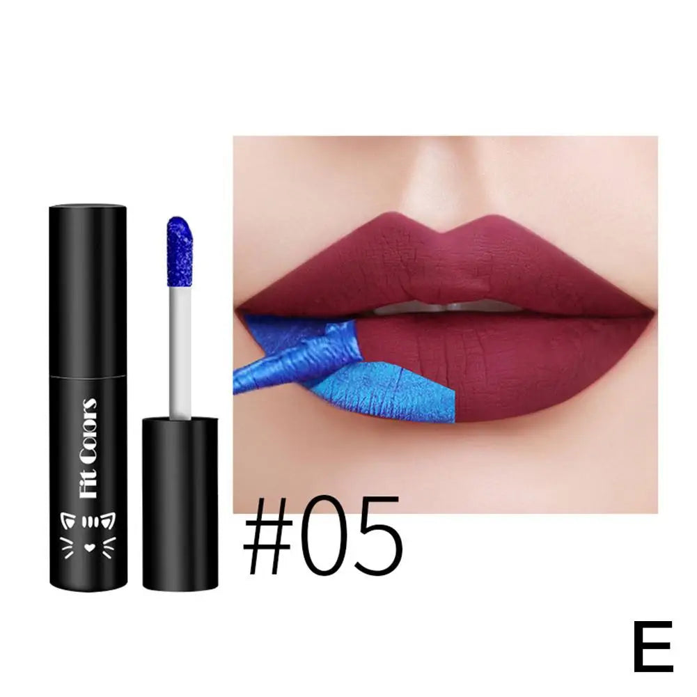 5 Colors Tear Off Lipstick Waterproof Long Lasting Lip Color Lip Reveal Lip Tattoo Gloss Stain Peel Makeup Non-Stick Cup St R4Q5