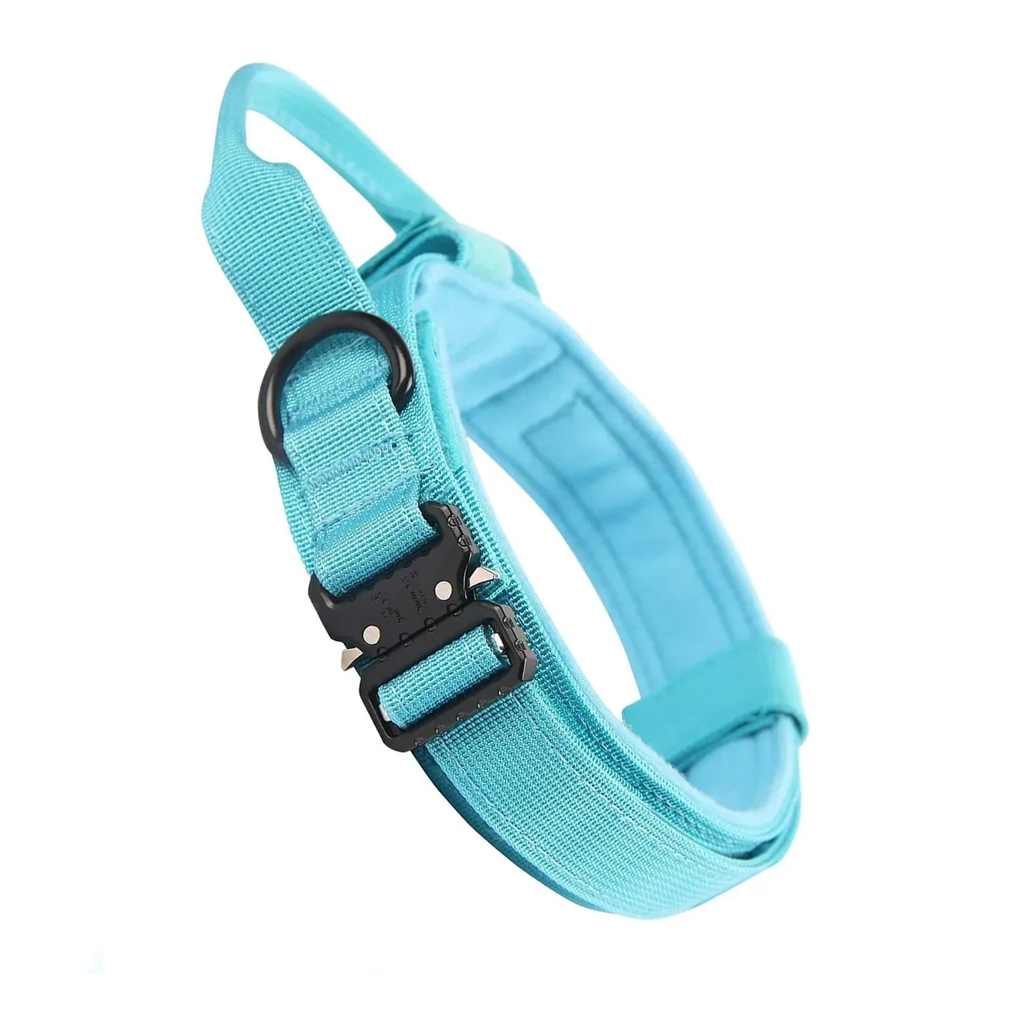 actical Dog Collar Adjustable Military Training Nylon Dog Collar with Heavy Metal Buckle for Medium and Large Dogs