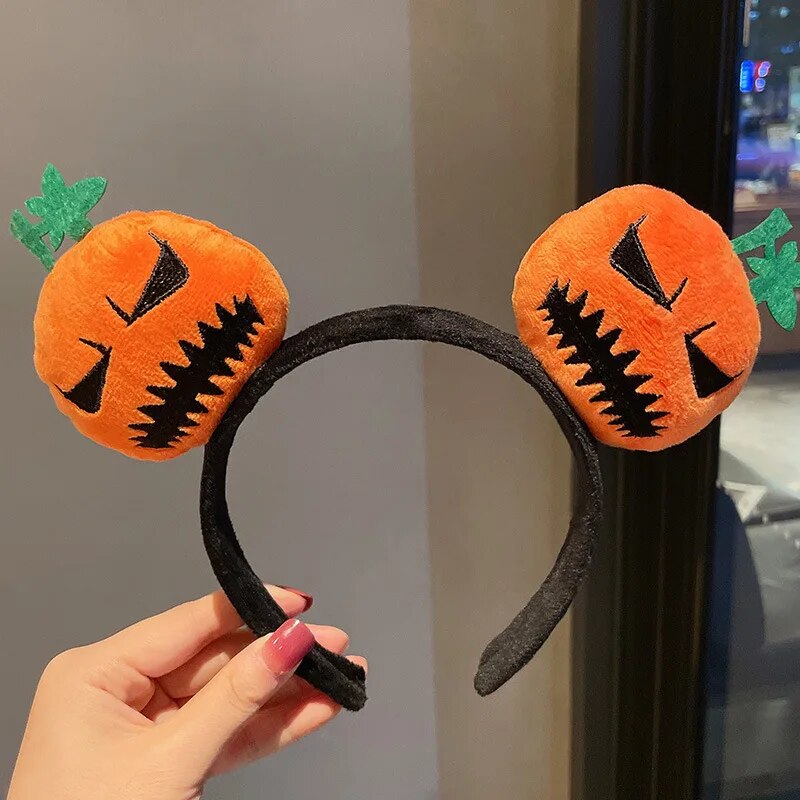Halloween Party Decoration Funny Pumpkin Cloth Headband Ghost Festival Gifts Happy 2023 Halloween Costume For Kids Girl Headwear