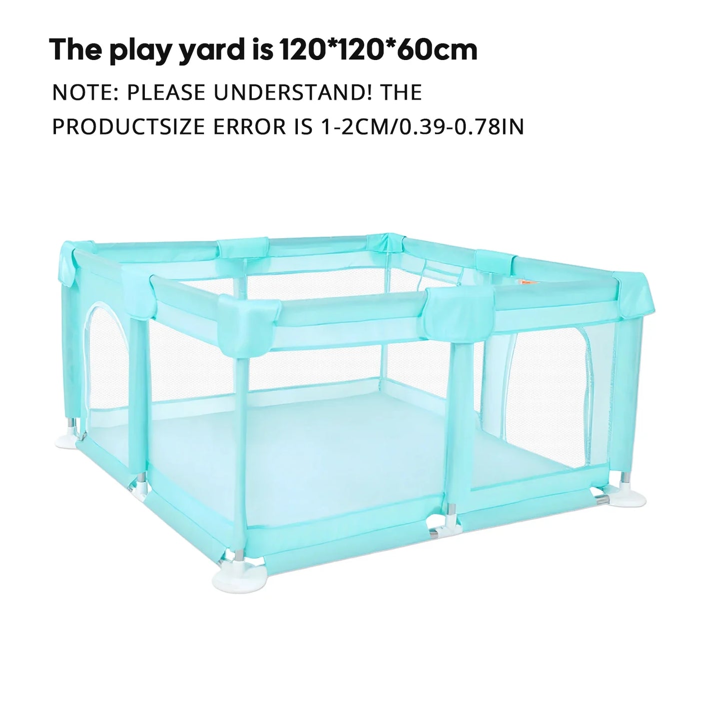 48"x48" Baby Playpen - Large Open-Floor Activity Center with Learning