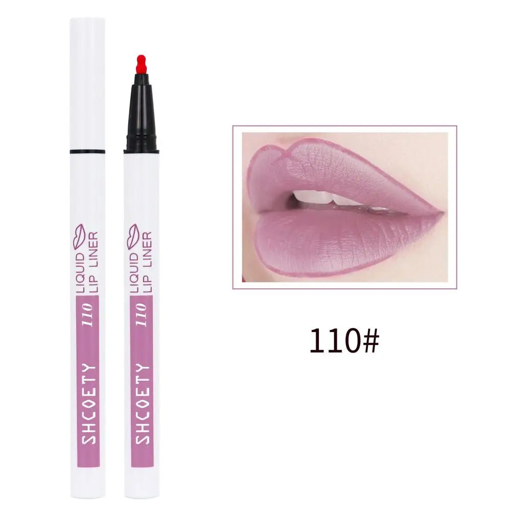 Long Lasting Lip Stain Marker Matte Nude Smudge Proof Natural Lipstick Pen Makeup Tool Quick Drying Liquid Lip Liner