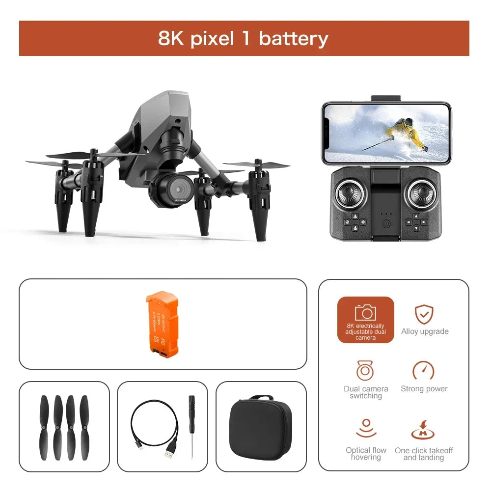2024 New XD1 Mini Drone 8K Professionals HD Camera 5G GPS WIFI Height Maintaining Four Sides Obstacle Avoidance RC Quadcopter To