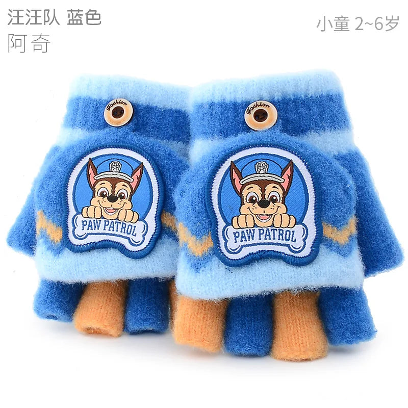 100% Genuine Paw Patrol 2024 Hot winter glove Skye Chase Marshall Everest mittens Children Toy Christmas gift For age 3-6Y