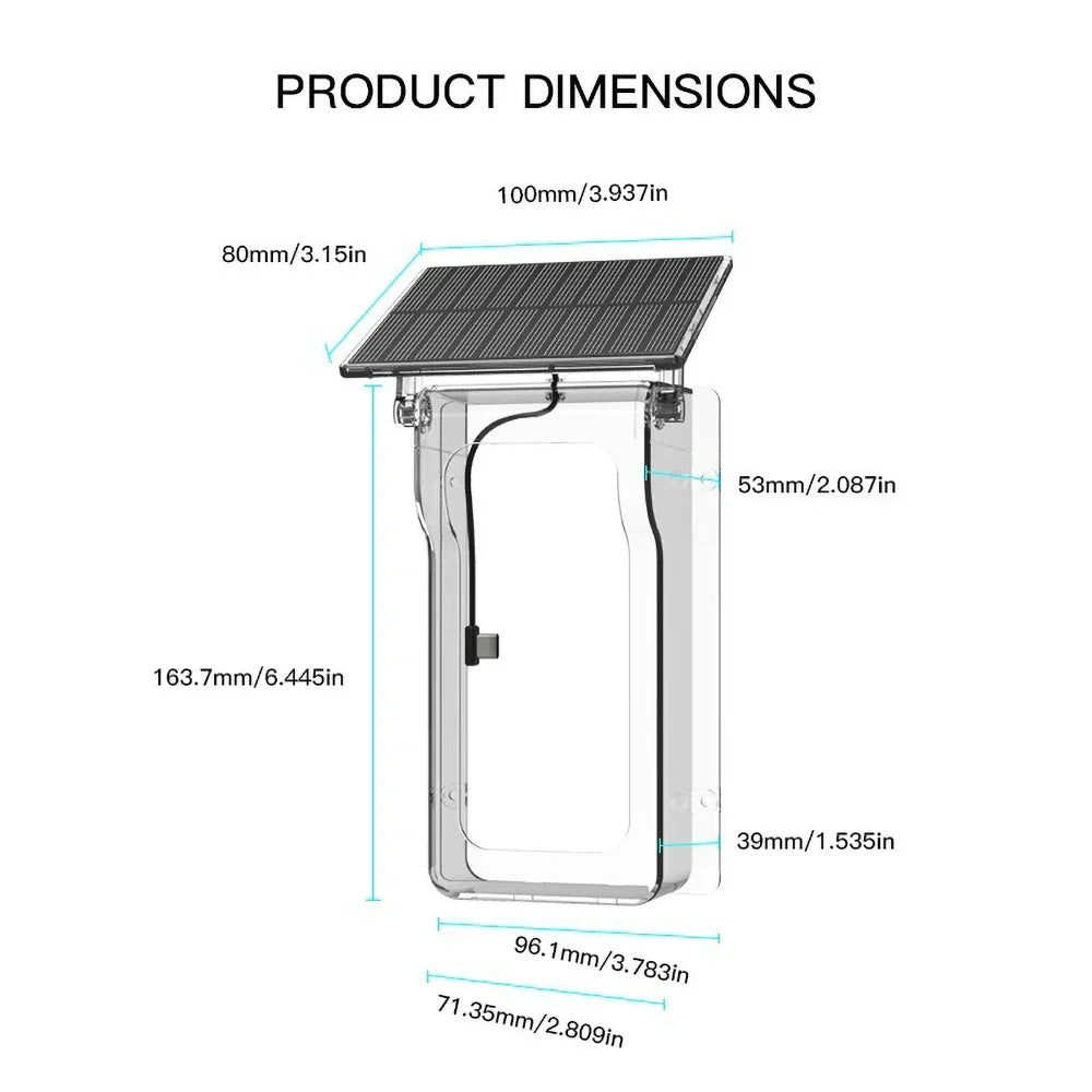 WiFi Solar Charging Wireless Video Doorbell Smart Wireless Intercom Waterproof Voice Changing Intercom Monitoring Camera