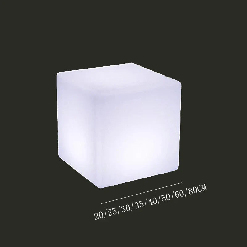 Luminous Cube Lamp Lawn Solar LED Outdoor Lighting Non Solar Lamp Outdoor Garden Decoration Outdoor Courtyard Light