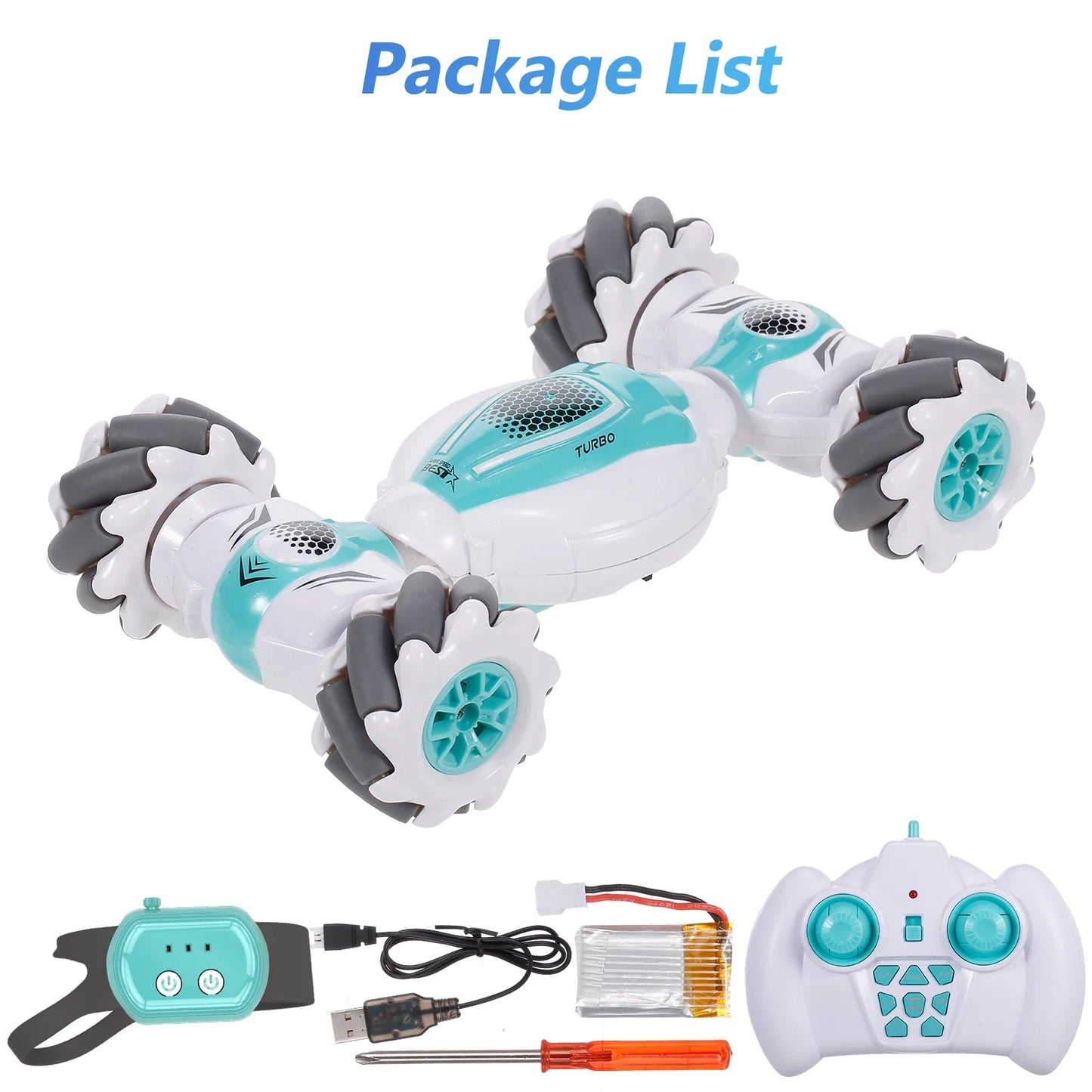 S-012 RC Stunt Car Remote Control Watch Gesture Sensor Deformable Electric Toy Cars 2.4GHz 4WD Rotation kids Christmas gifts