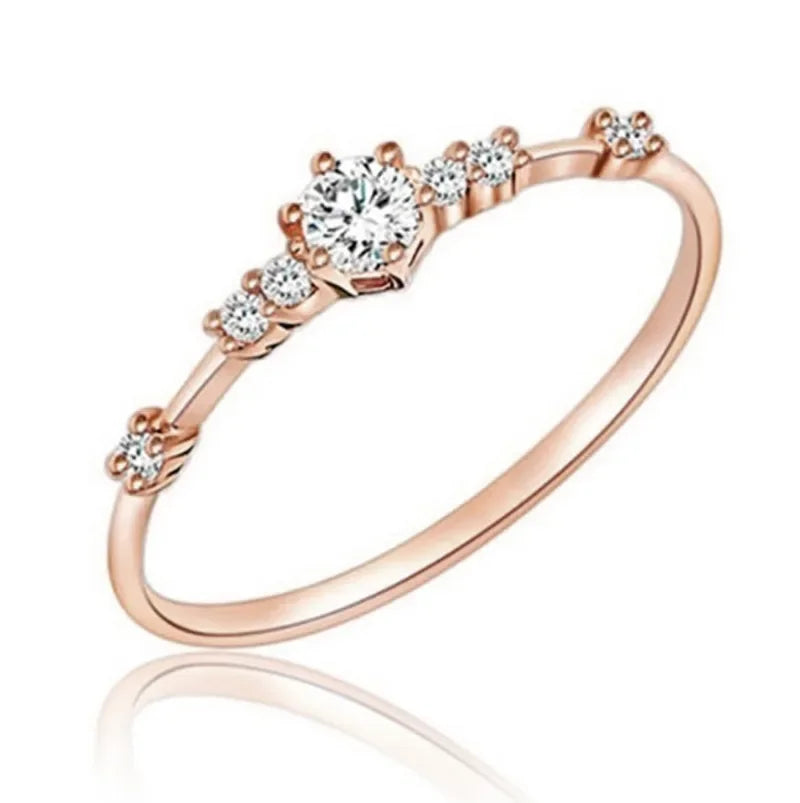 Milangirl Women's Jewelry Micro Pave Cz Zircon Crystal Wedding Band Eternity Stacking Ring Fashion Anniversary Band