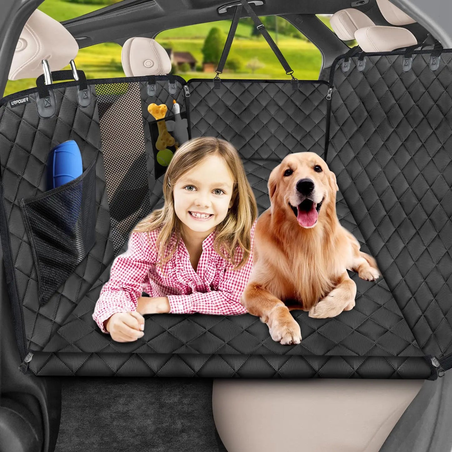 Non Slip Car Pet Pad Waterproof Dog Bed Travel Cushion for Backseat Comfort