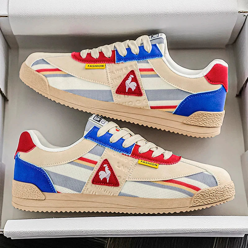 New Men Casual Shoes Fashion Sneakers Outdoor Jogging Breathable Lace-up Leisure Running Walking Comfortable Blade Loafers Brand