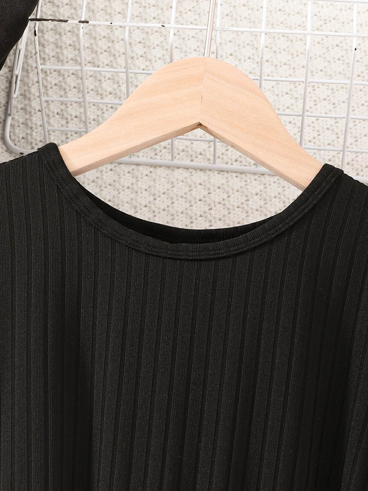 Autumn And Winter Women And Children, Casual Fashion Irregular Skirt Long Sleeved.