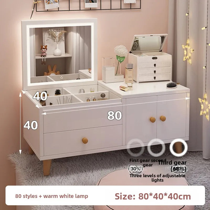 bay window dressing table makeup cabinet