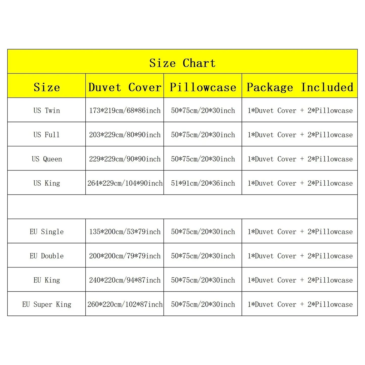 3pcs King & Queen Duvet Cover Set Dormitory Decoration