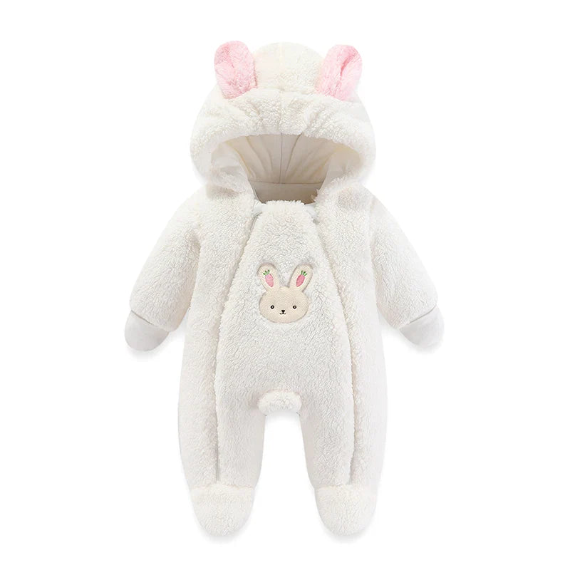 Newborn Baby Winter Jacket Hooded Romper Boys Girl 0 to 12 Months