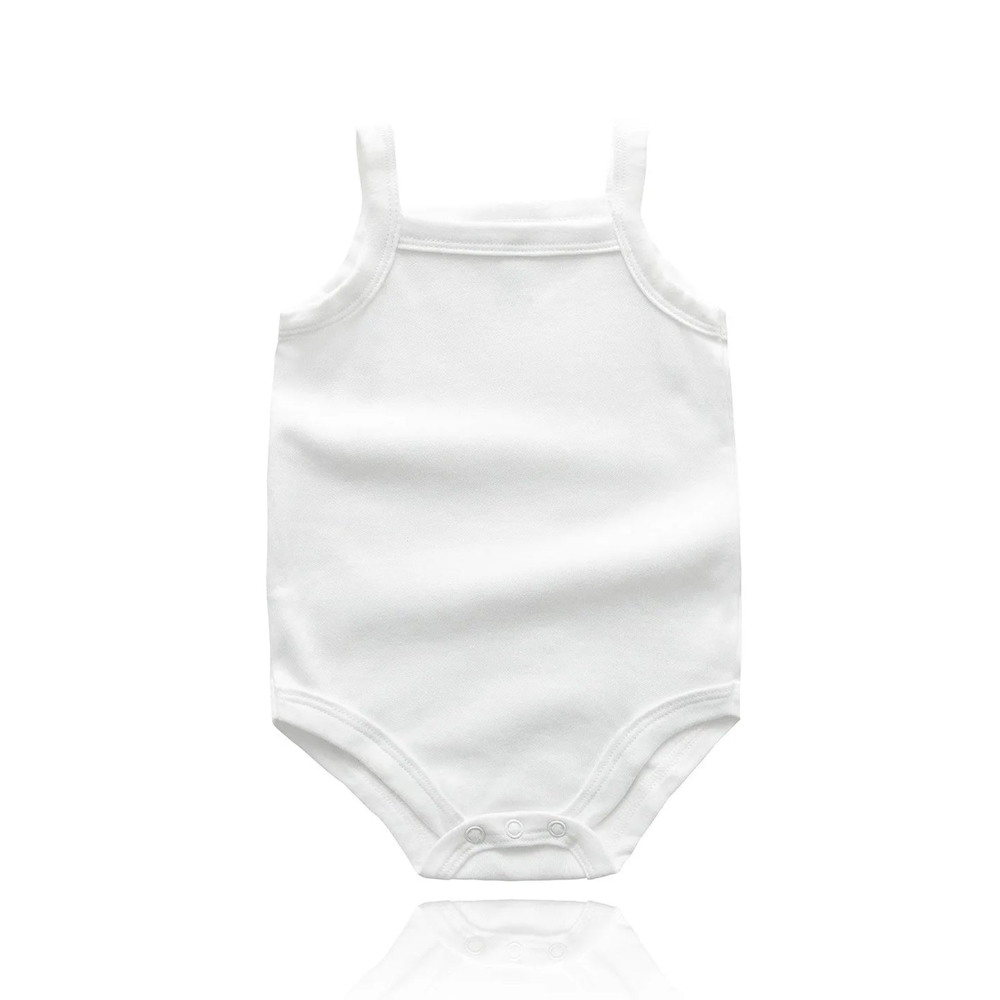 Summer 0-48M Baby Girl Clothes Cotton Material Vest Baby Jumpsuit Solid Color Soft And Comfortable Newborn Baby Bodysuit