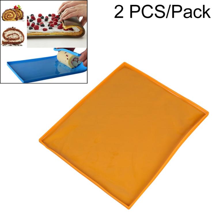2 PCS Non-stick Cake Pad Swiss Roll Pad Baking Tools For Cakes Silicone Mat