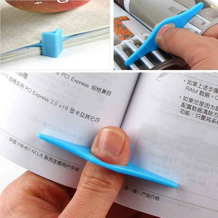 8 PCS Thumb Convenient Multifunction Book Holder Bookmark Finger Ring Book Marker, Thumb Shaped