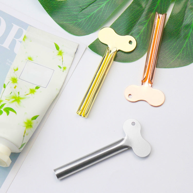 3 PCS Stainless Steel Squeezing Toothpaste Device Hair Key Squeegee Dyeing Tool Semicircular Metal Squeezer, Hair Key Squeezer