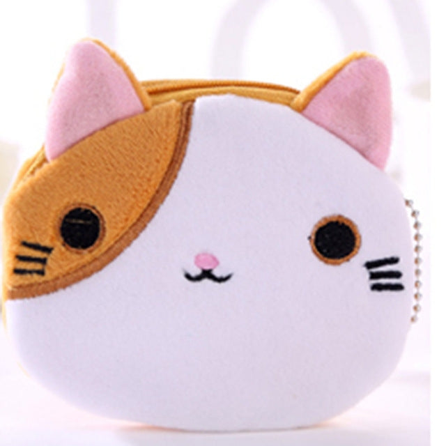 Cute Cat Coin Purse Children Plush Coin Purse