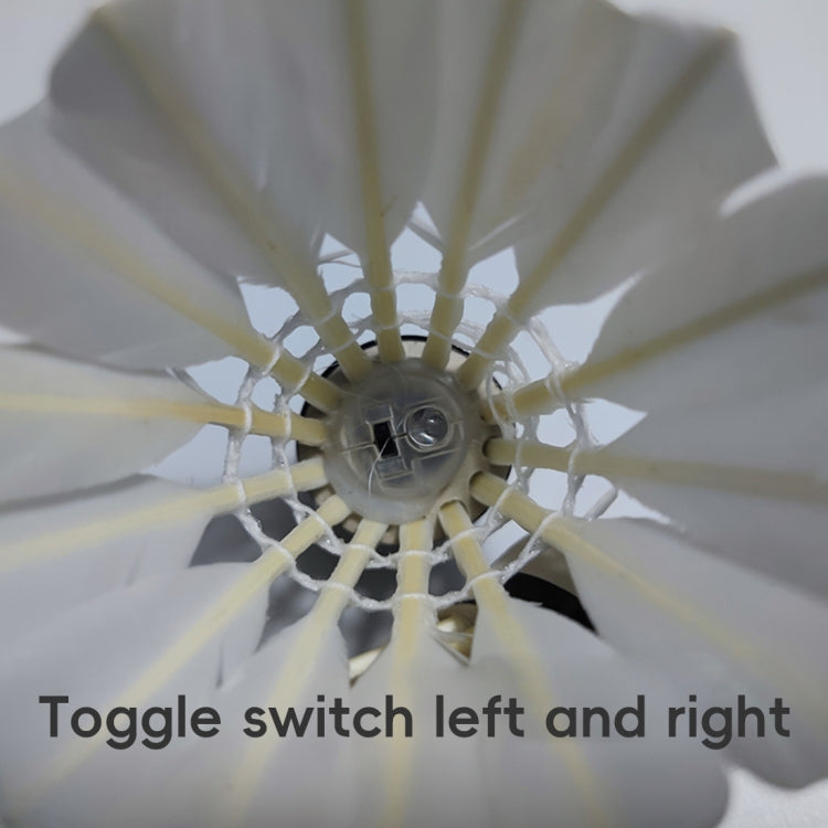 4 in 1 LED Goose Feather Material LED Light Durable Badminton