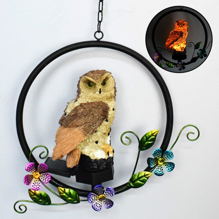 Owl Shape Solar Lawn Light Garden LED Pendant Light