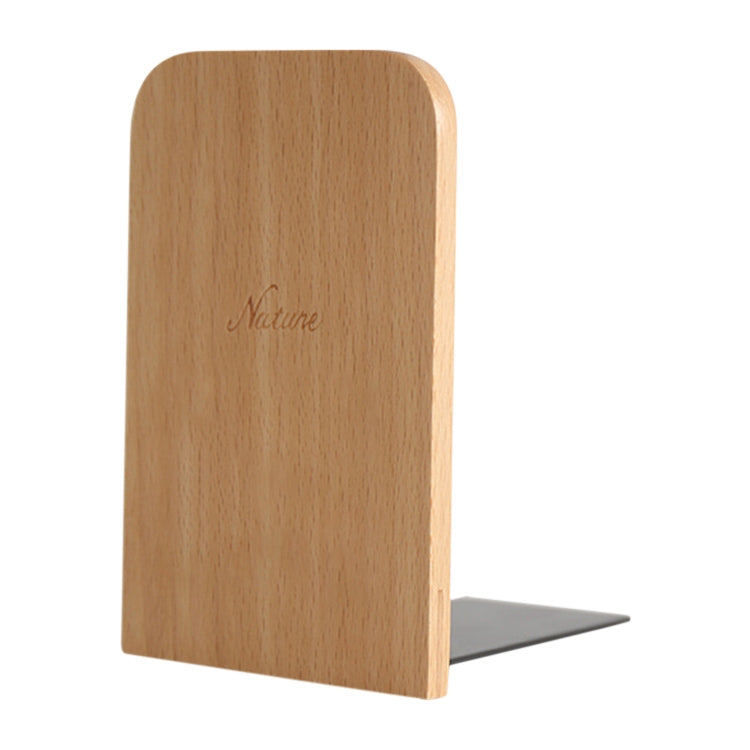 Anti-skid Bookends Shelf Holder Book Nature Wood Stand