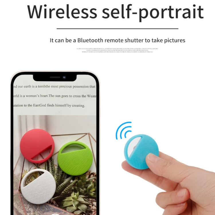 HYC-S9 2 PCS Round Bluetooth Object Finder Mobile Phone Tracking Locator Anti-Lost Two-Way Alarm(Blue)