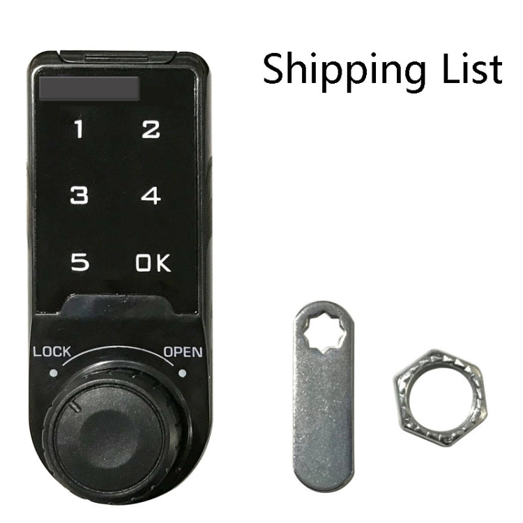 Open Hole Steel Cabinet File Cabinet Electronic Lock Drawer Mailbox Gym Cabinet Door Password Lock, 20mm, 30mm