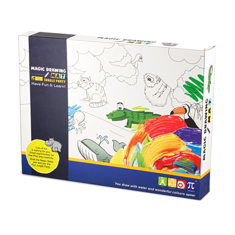 Children Luminous Magic Graffiti Water Drawing Mat, Size: 100 x 70cm, Style:, 2 Pens Set, Complete Set