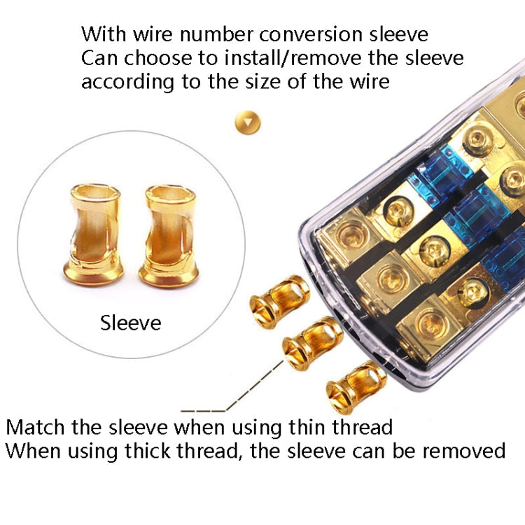 Car Audio Modification Fuse Holder Fuse Liner Fuse Splitter, 1 In 2 Out, 1 In 3 Out, 1 In 4 Out