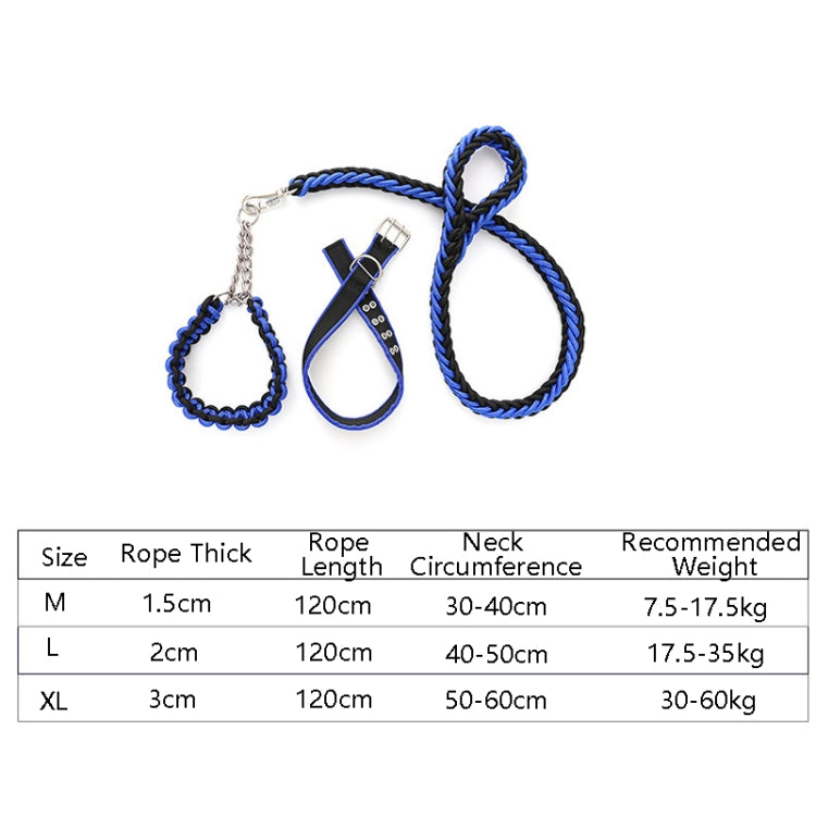 Dog Leash Braided Belt Pet Explosion-Proof Leash, Size:, M, L, XL