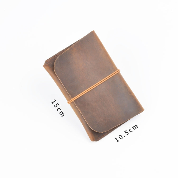 Crazy Horse Skin Passport Bag Document Holder Retro Boarding Pass Wallet Card Holder, Brown, Black, Ink Green, Wine Red, Blue, Coffee