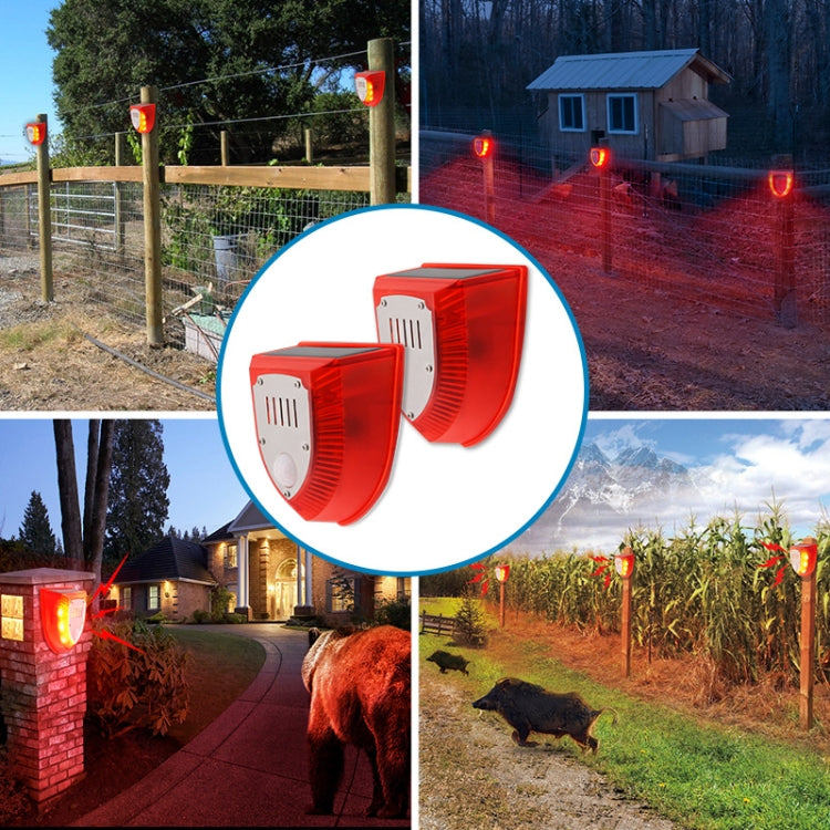 N911M Solar Animal Repeller Outdoor Sound And Light Alarm, Specification: with Induction