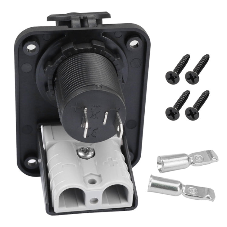 Andersen Panel Large Current Plug With 12V Cigarette Lighter Panel Combination, PA5403
