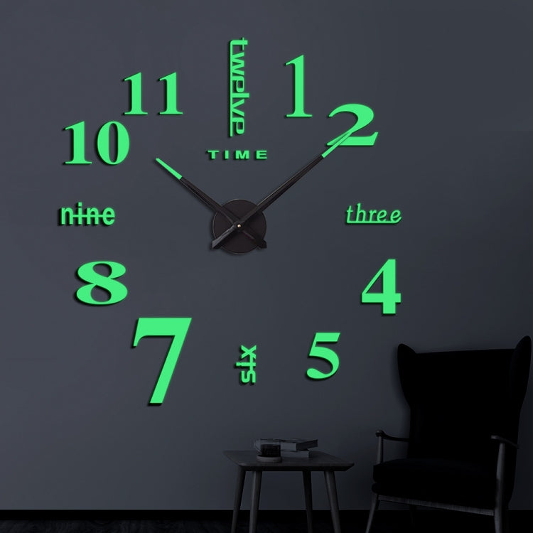 M002 Night Light DIY Digital Wall Clock Living Room Decoration Silent Clock, DIY Digital Wall Clock
