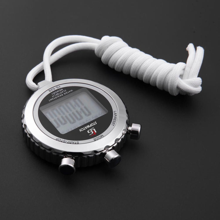 YS Metal Large Screen Display Stopwatch Fitness Sports Competition Electronic Stopwatch, YS-528 Single Row Display