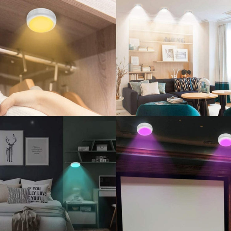 13-colour Night Light RGB Infrared Dimmable Cabinet Light, 3 Lights 1 Remote Control, 6 Lights 2 Remote Control