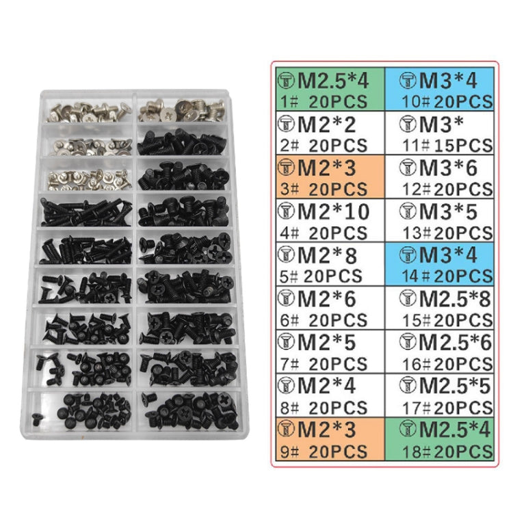 M2/M3/M2.5 Laptop Universal Screw Set, 355 PCS/Set+Tweeter+Screwdriver