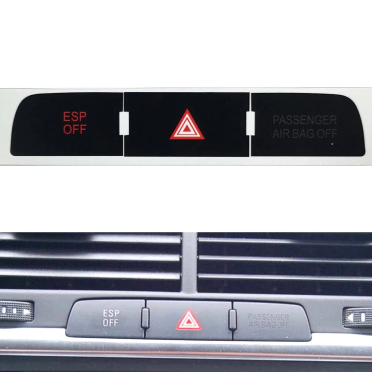 For Audi Q7 Emergency/Double Flash Button Repair Sticker