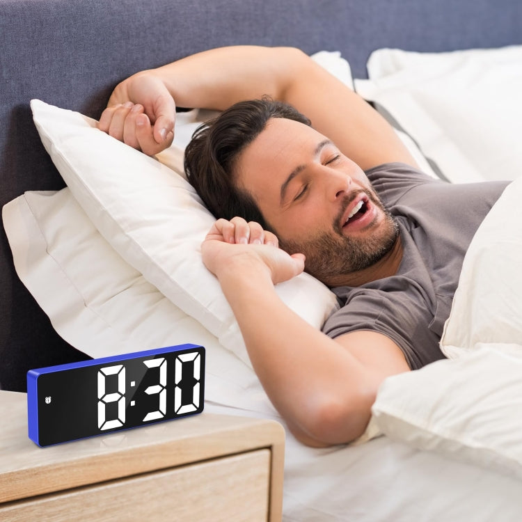 JX012 Multifunctional LED Electronic Clock Battery Plug-in Dual-purpose Bedside Alarm Clock