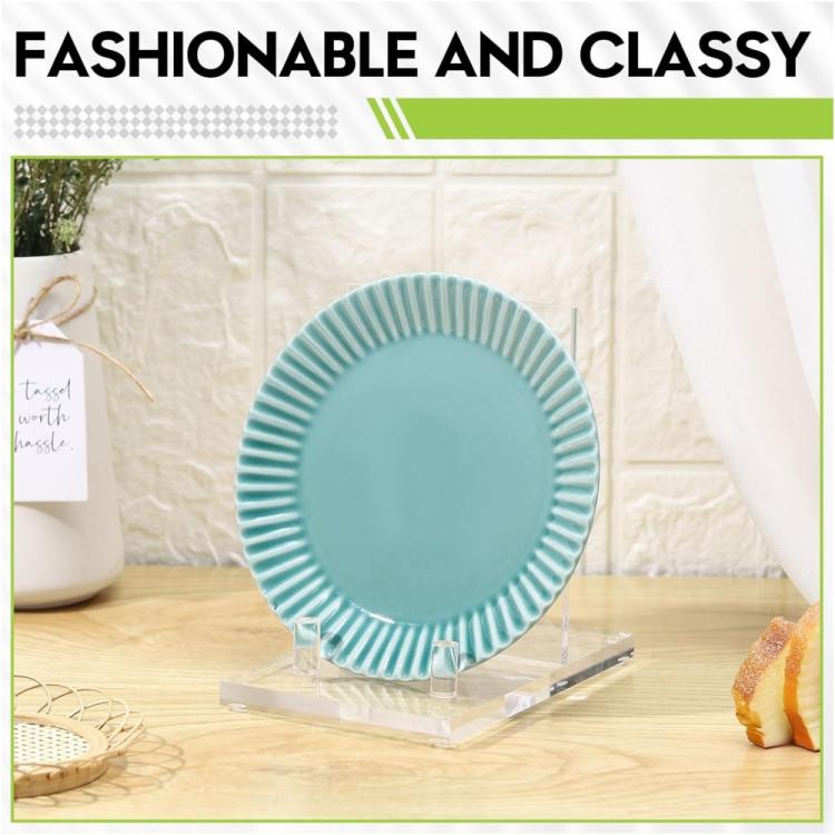 Acrylic Book Picture Frame Plate Stand