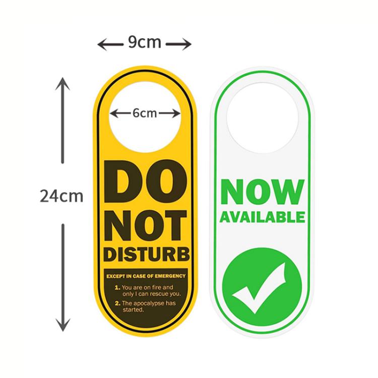 Funny Do Not Disturb/ Now Available Sign Double Sided Reversible Hanger PVC Door Sign, Funny Sign