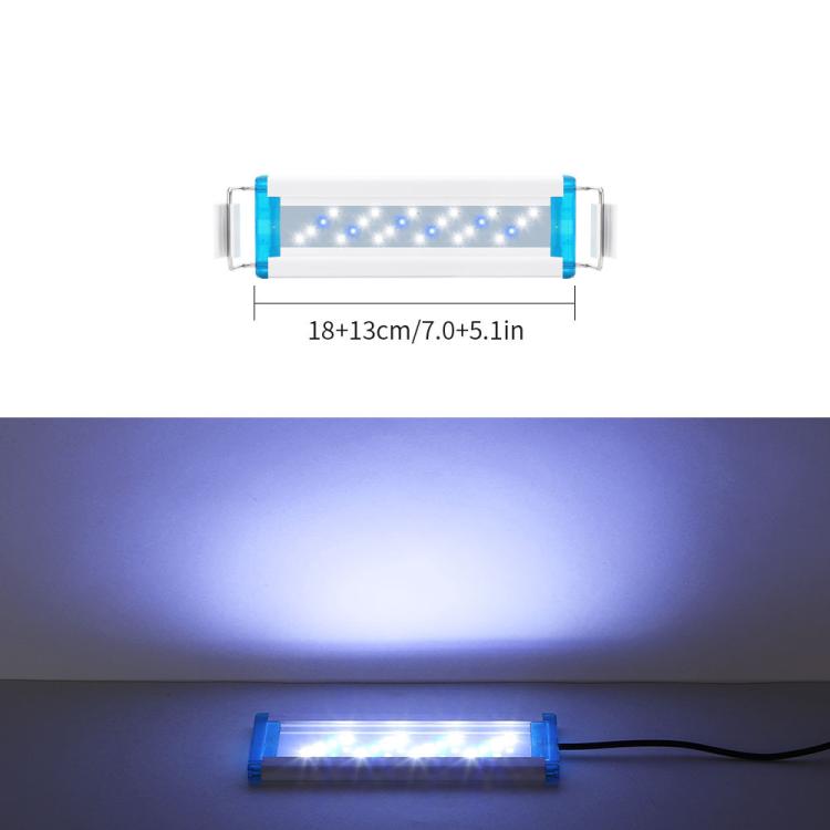 Ultra-Thin Aquarium LED Light With 4 Rows Of 5730 LEDs, 18cm Blue+White Light, 28cm Blue+White Light, 38cm Blue+White Light, 48cm Blue+White Light, 58cm Blue+White Light, 18cm White Light, 28cm White Light, 38cm White Light, 48cm White Light