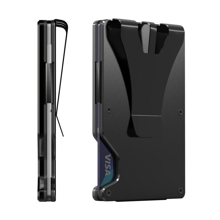 Find My Enabled Metal Wallet Built-in Tracker Chip & RFID Blocking Anti-Loss Aluminum Card Holder with Sound Alert