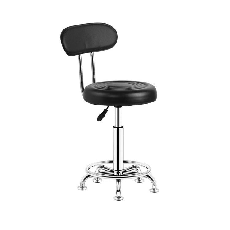 Adjustable Swivel Salon Stool Hydraulic Bar Stool With Footrest, 42-54cm Stationary Glides Black, 42-54cm Stationary Glides Red, 42-54cm Stationary Glides Blue, 45-57cm Swivel Casters Black, 45-57cm Swivel Casters Black Red