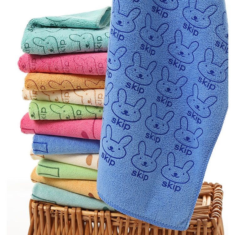 25*50cm Cute Baby Kid Towel Face Microfiber Absorbent Drying Bath Beach Towel Washcloth Swimwear Baby Towel Cotton Kids Towel, 25x50cm