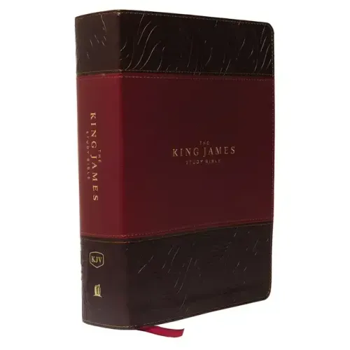The King James Study Bible, Imitation Leather, Burgundy, Full-Color Edition
