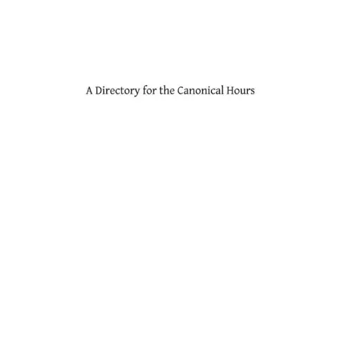 A Directory for the Canonical Hours