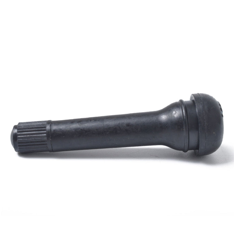 Snap-in Short Black Rubber Valve Stem (TR418) 4-Pack with Valve Core Wrench for Tubeless 0.453 Inch 11.5mm Rim Holes on Standard Vehicle Tires, TR418