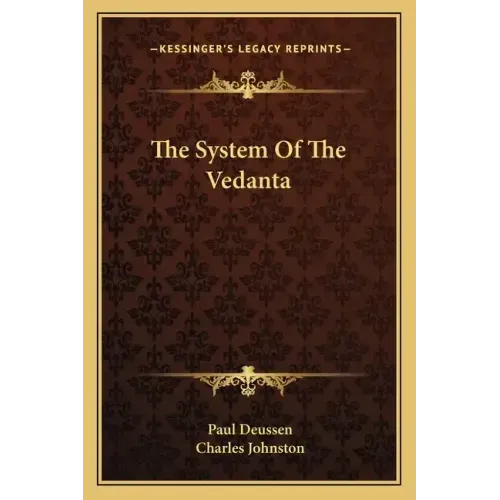 The System of the Vedanta